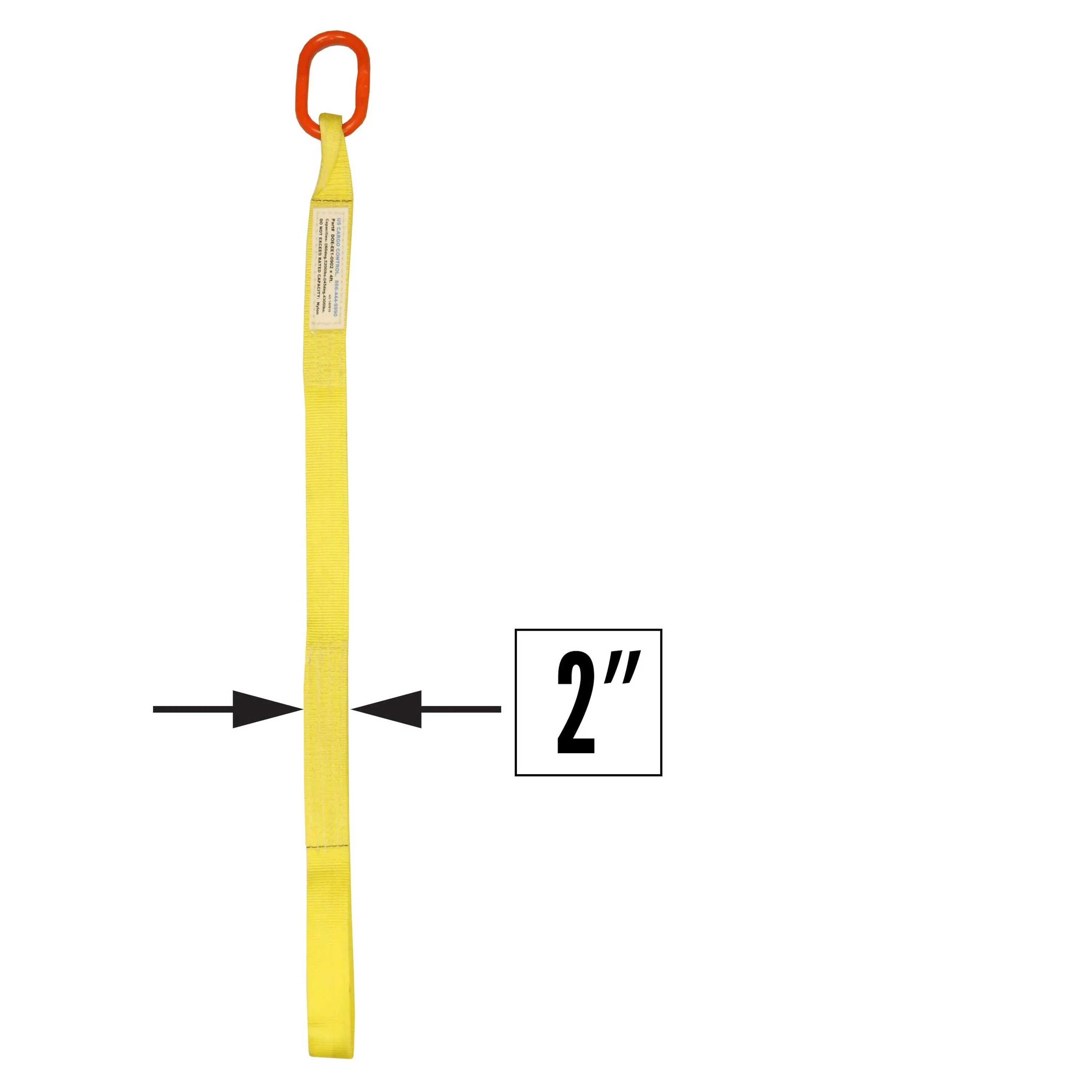 2"x20' (1 ply) Single Leg Nylon Sling w/ Master Link & Sewn Loop
