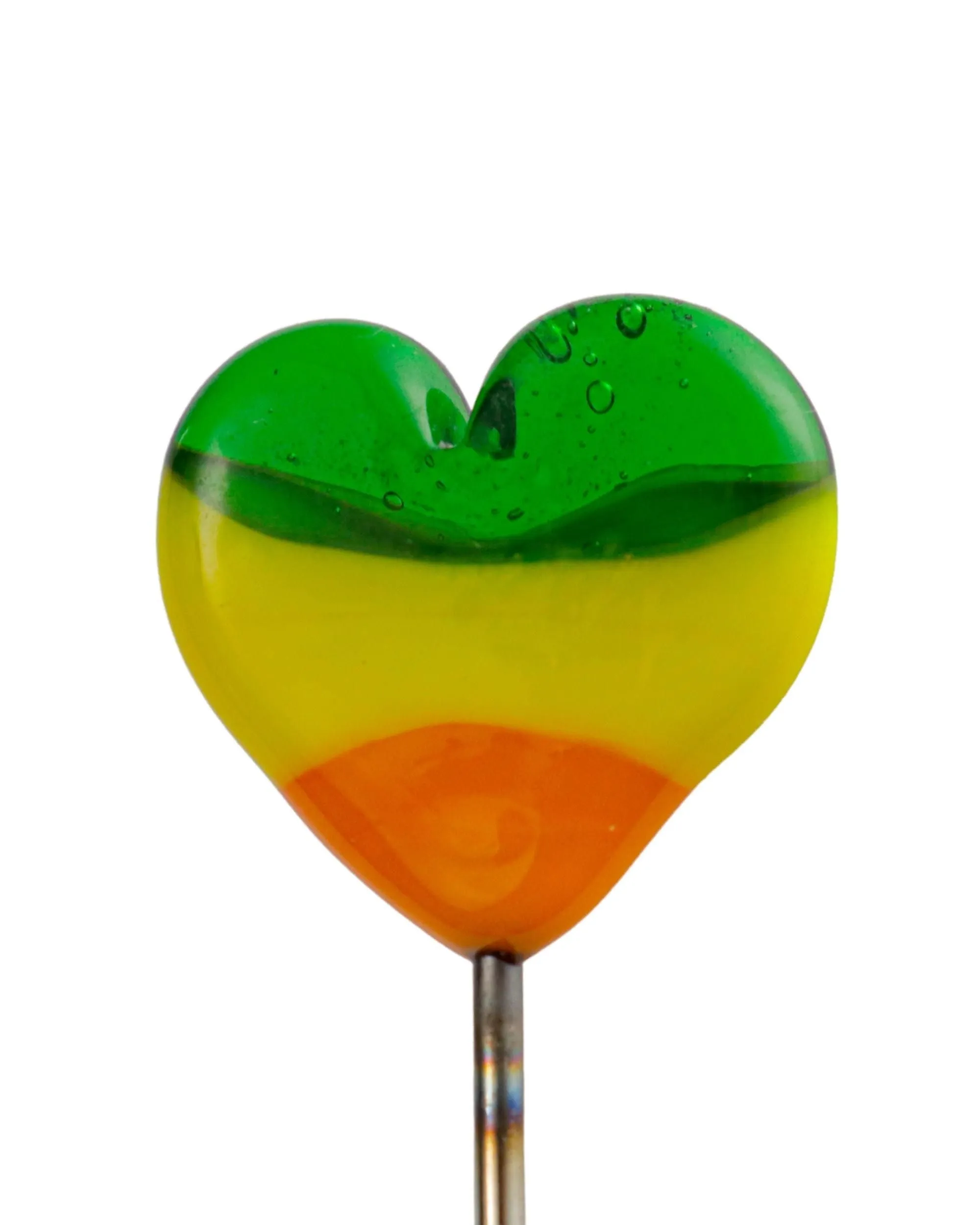5” Glass Designed Metal Pokers
