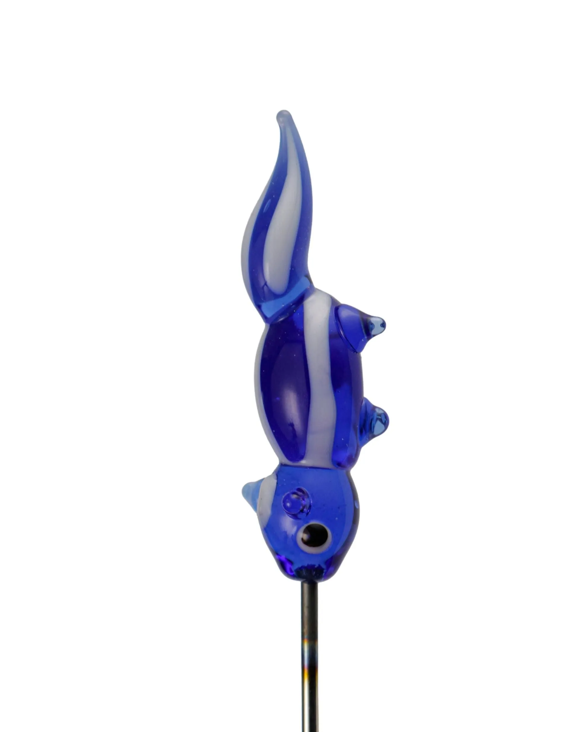 5” Glass Designed Metal Pokers