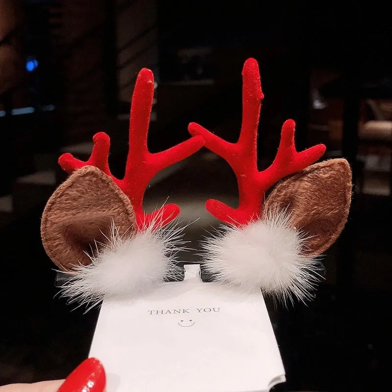 Christmas Headwear Rabbit Ear  Internet Red Hairpin Girl Adult Hat Hairpin Children's Hair Accessories