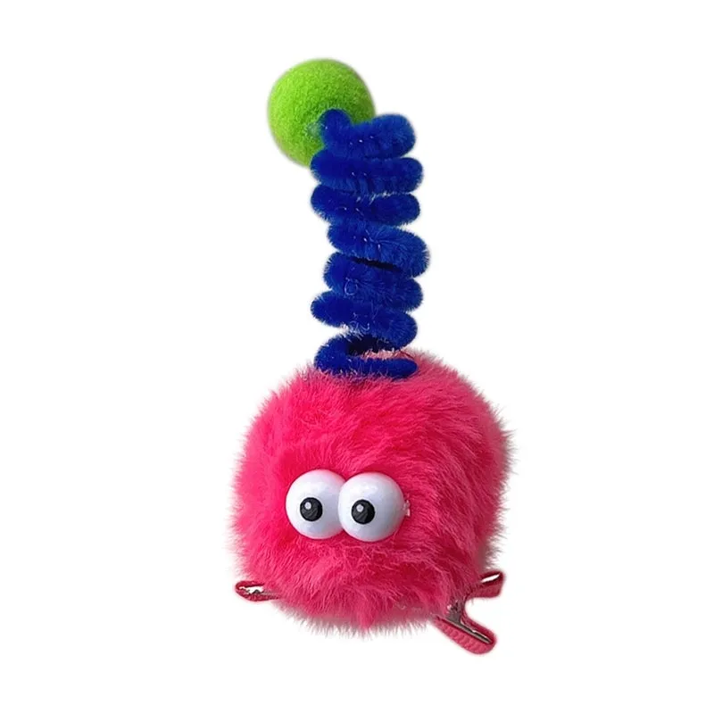 Cute Plush Funny Hairpin Ugly Cute Girl Soft Cute Hair Accessories Hairpin Broken Hair Bangs Clip Duckbill Clip Headdress