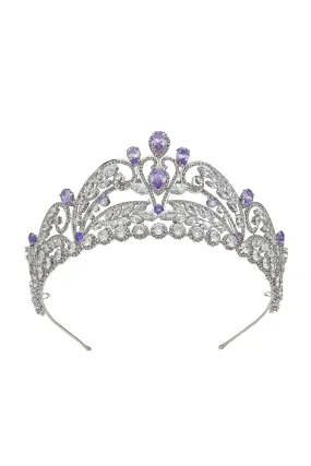Gold Cubic Zirconia Bridal Tiara