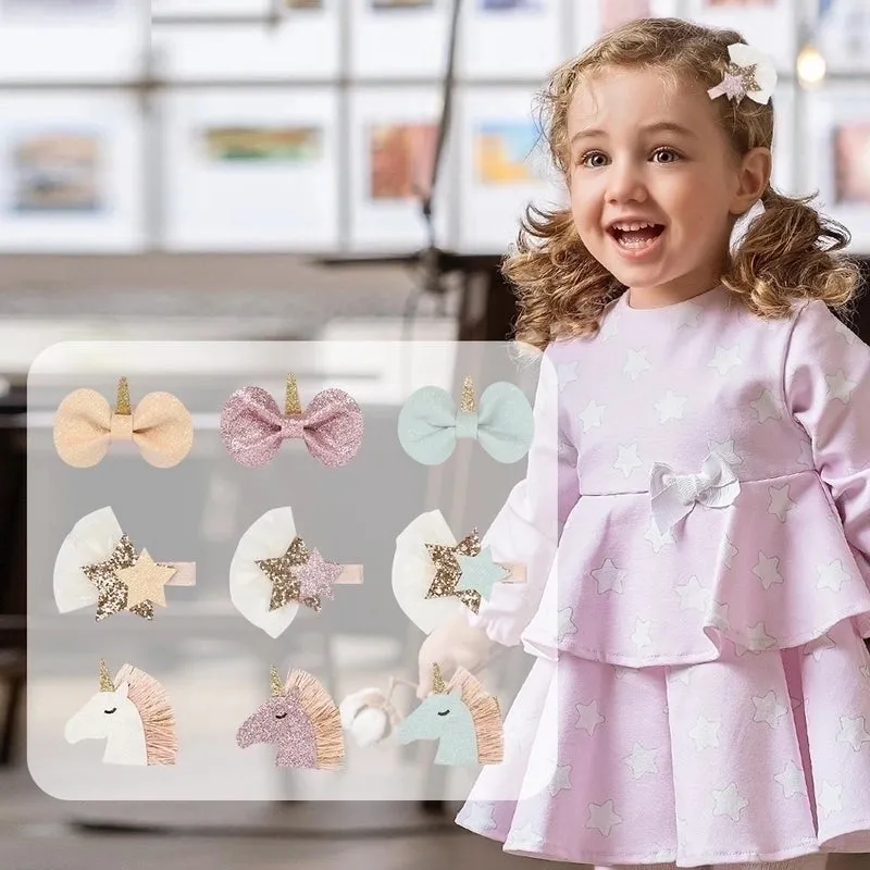 Kid's Cute  Bow Knot Cloth Handmade Hair Clip