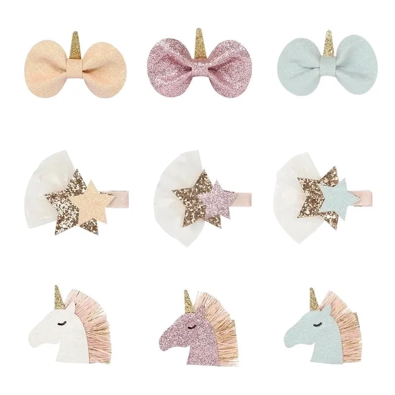 Kid's Cute  Bow Knot Cloth Handmade Hair Clip