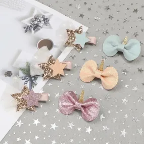Kid's Cute  Bow Knot Cloth Handmade Hair Clip