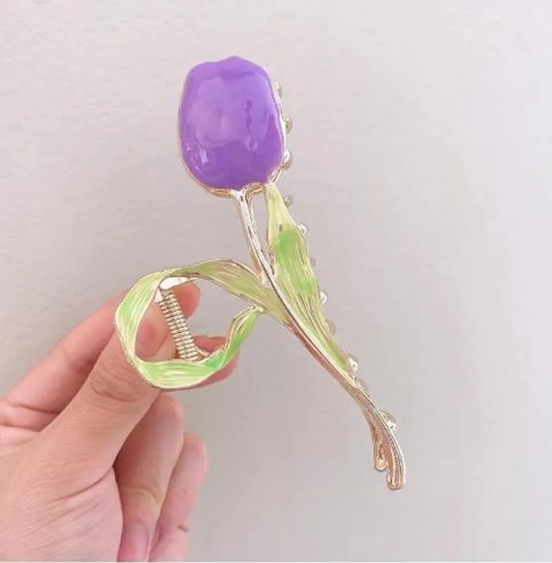 Lady Flower Alloy Hairpin Hair Claws