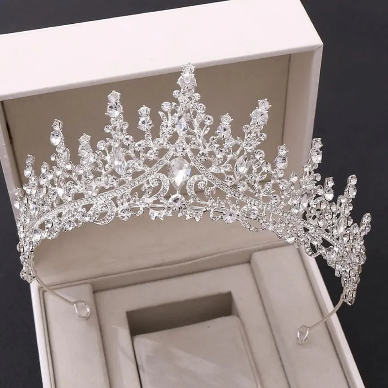 Magnificent Luxury Rhinestone Tiara for Wedding Crown Bride's Look