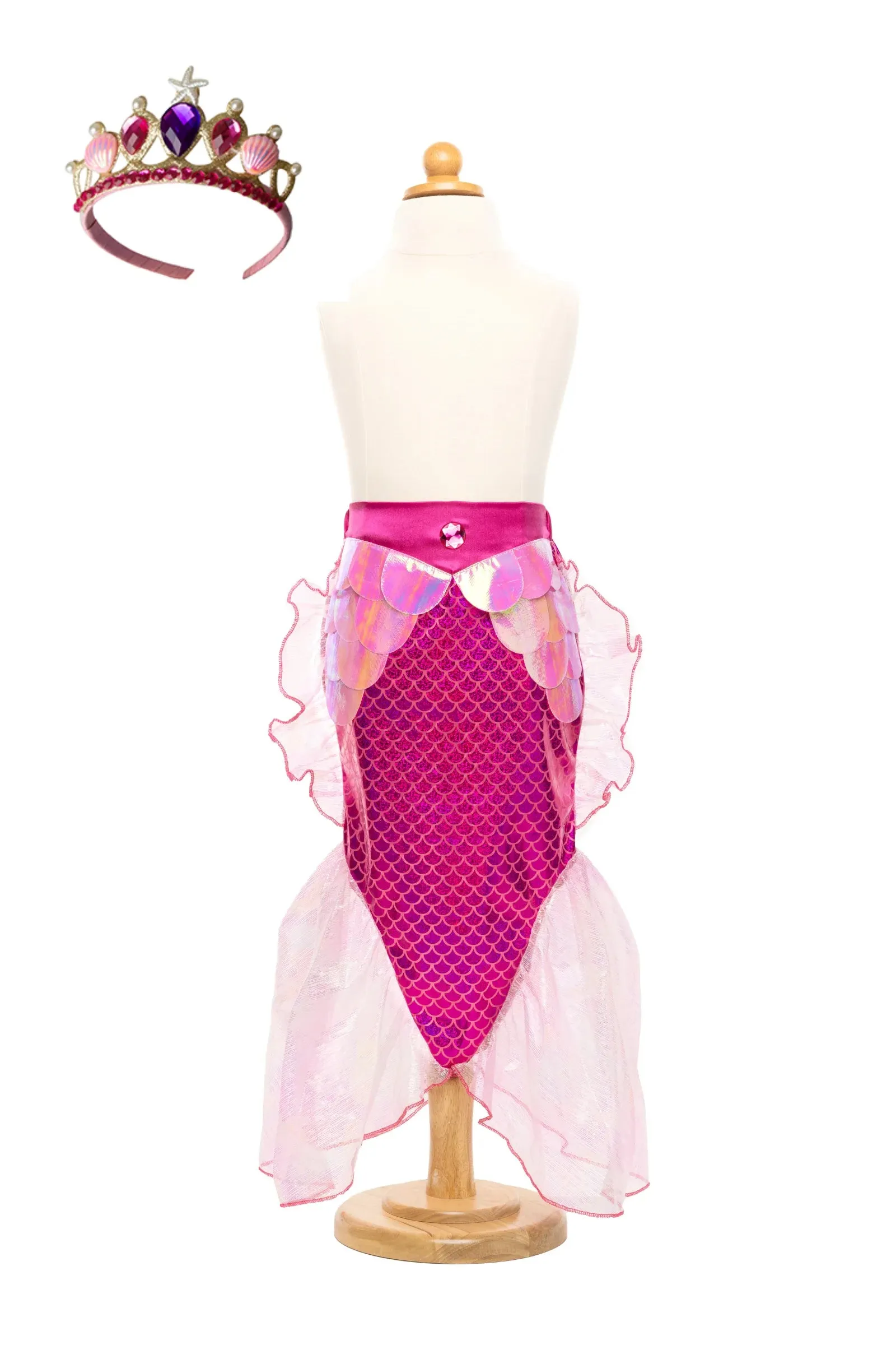 Mermaid Glimmer Skirt with Tiara