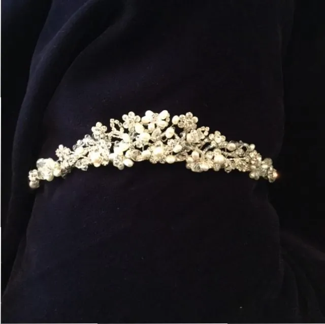 Pearl Blooms Tiara