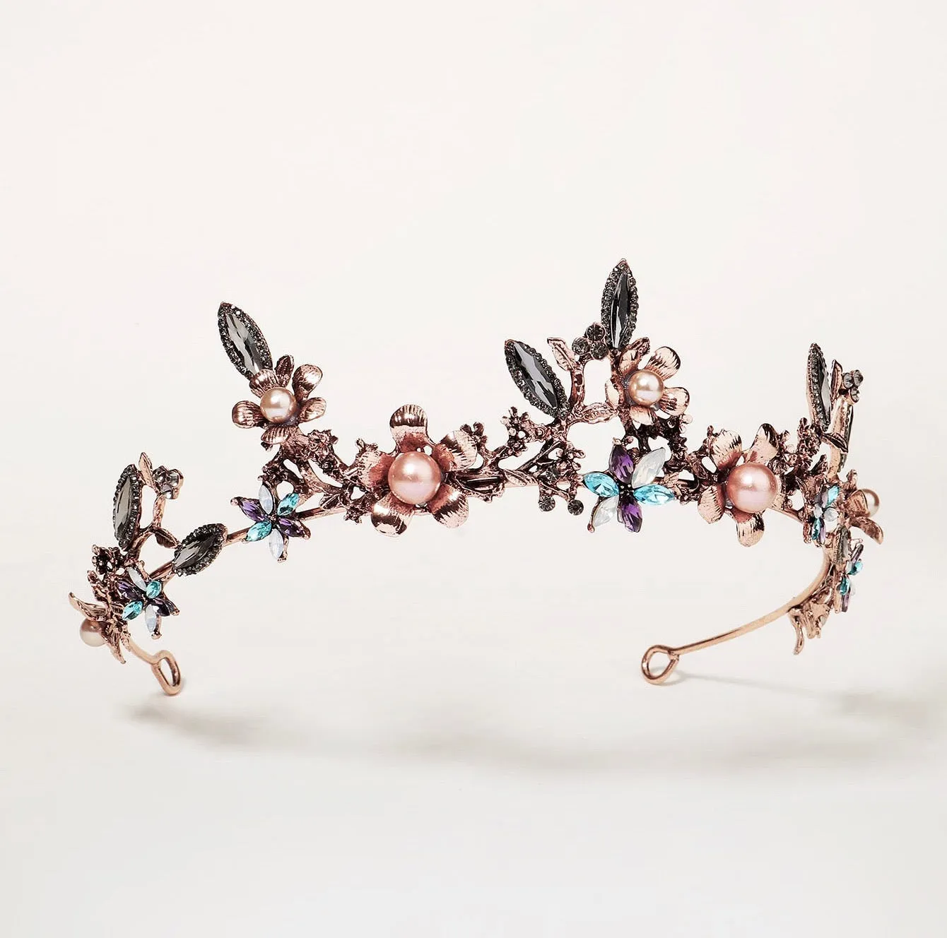 "Aryonna" - Bohemian Gold Bridal Tiara