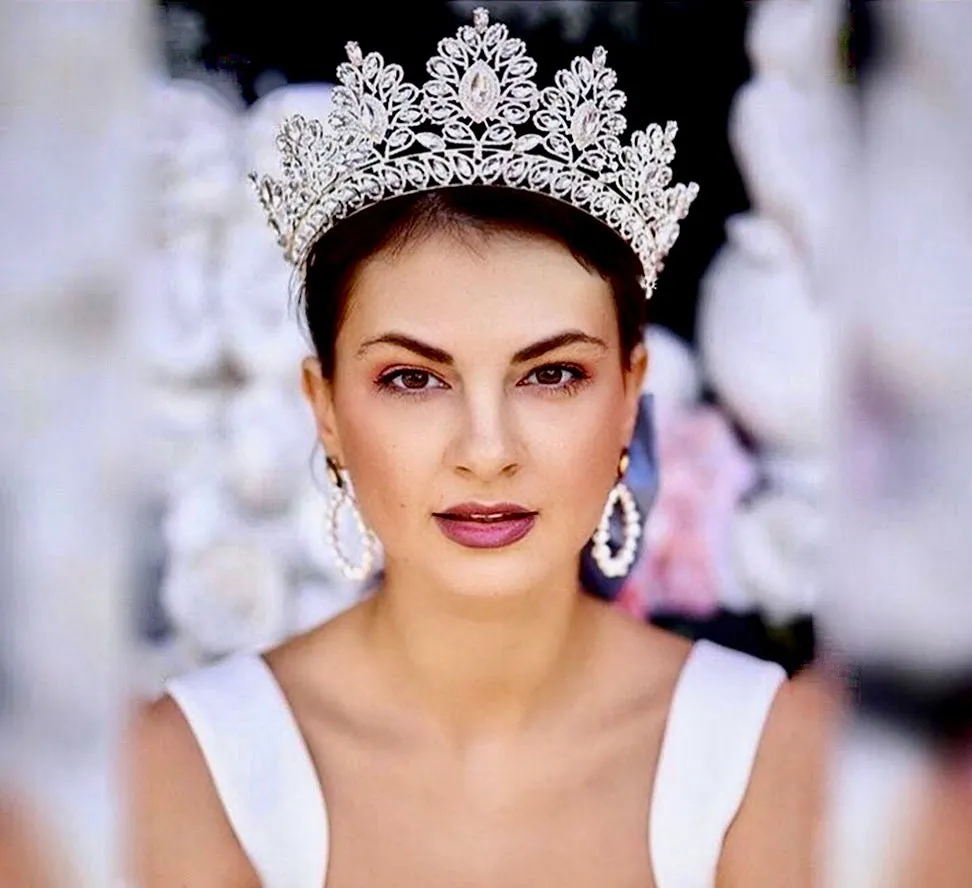 "Aubree" -  Crystal Wedding Tiara - Available in Silver and Gold