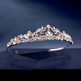 "Kenna" - Crystal Bridal Tiara - Available in Rose Gold and Silver