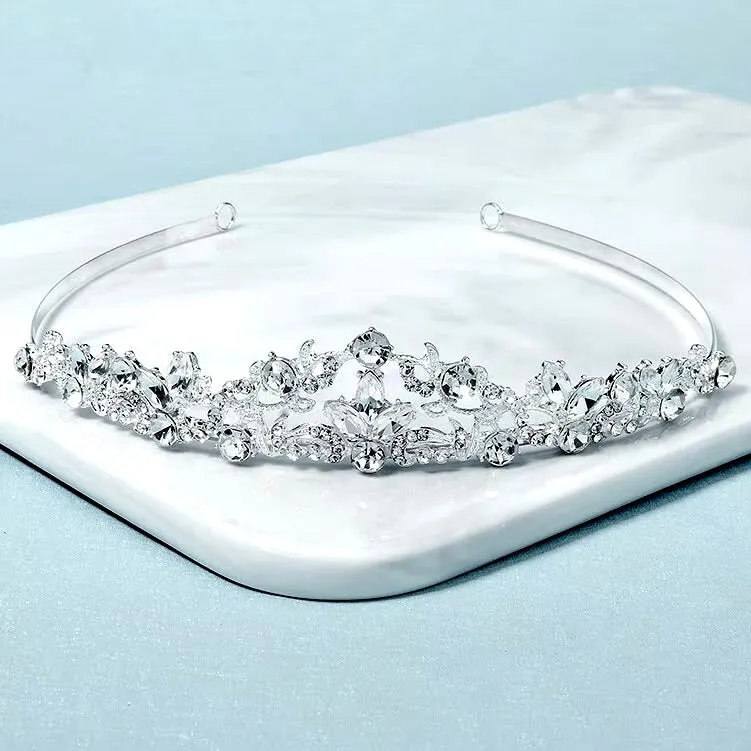 "Kenna" - Crystal Bridal Tiara - Available in Rose Gold and Silver