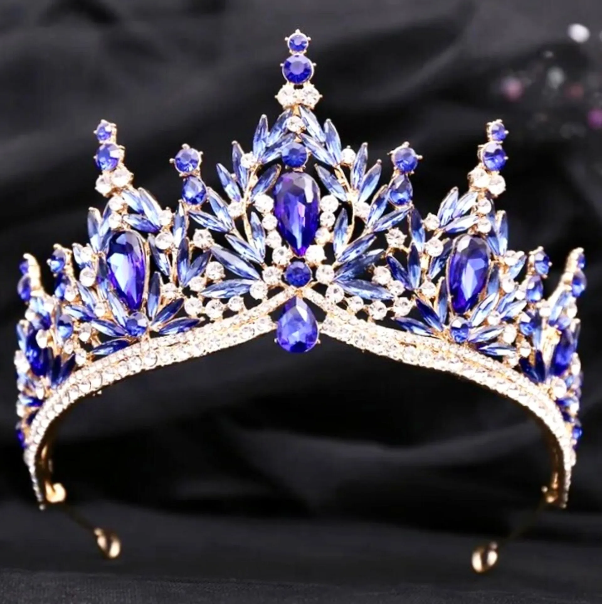 "Manohla" -  Crystal Wedding Tiara - More Colors