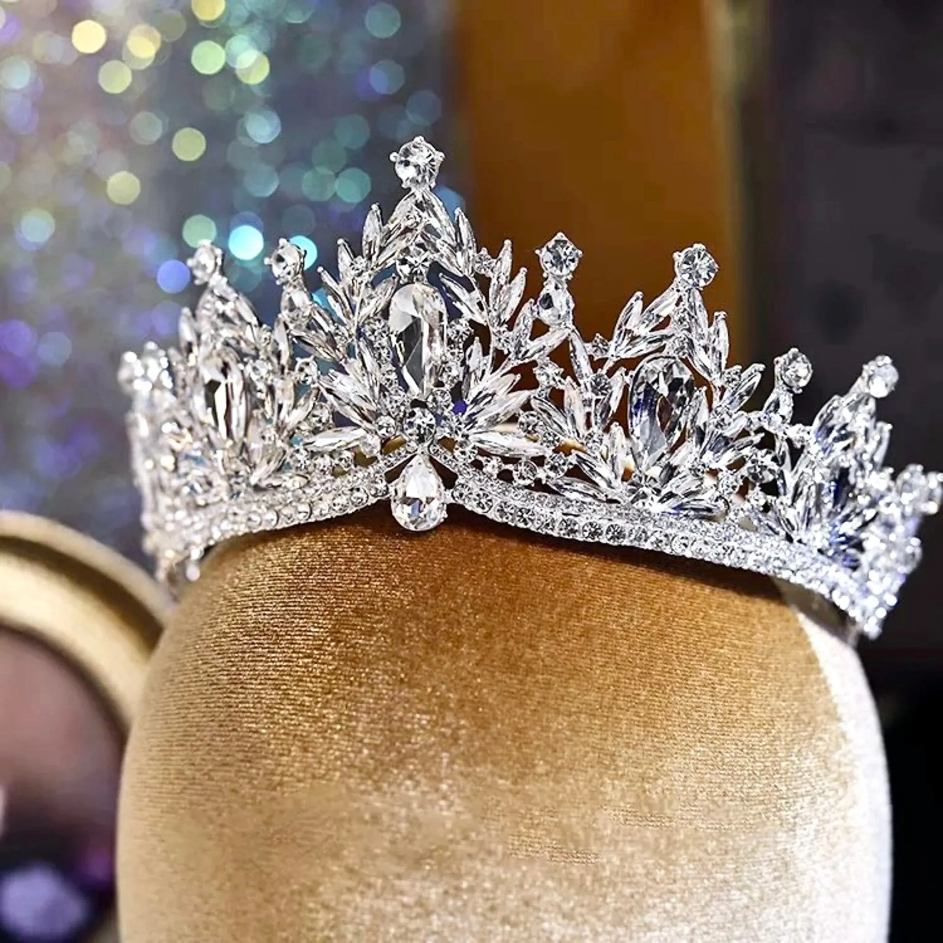 "Manohla" -  Crystal Wedding Tiara - More Colors