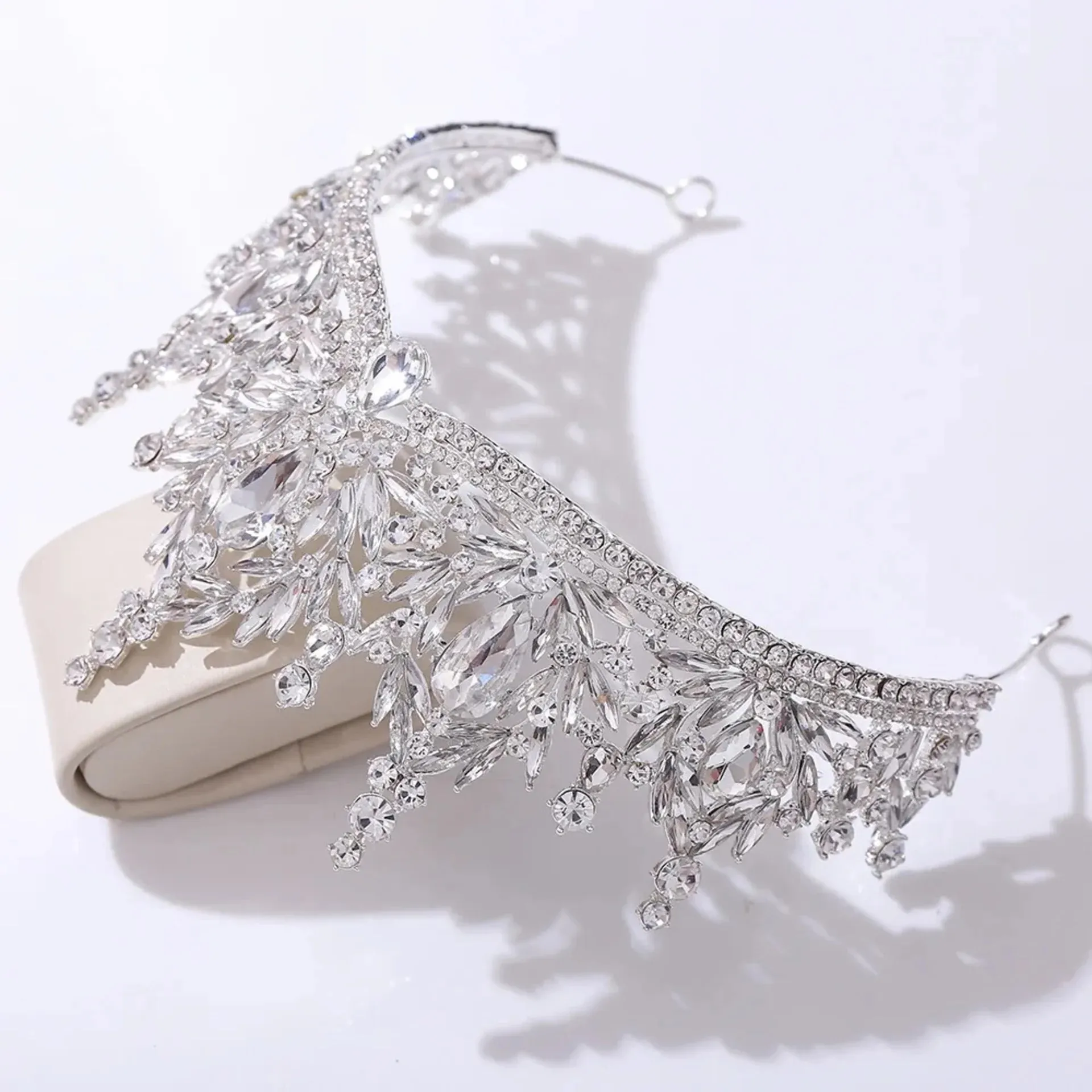 "Manohla" -  Crystal Wedding Tiara - More Colors
