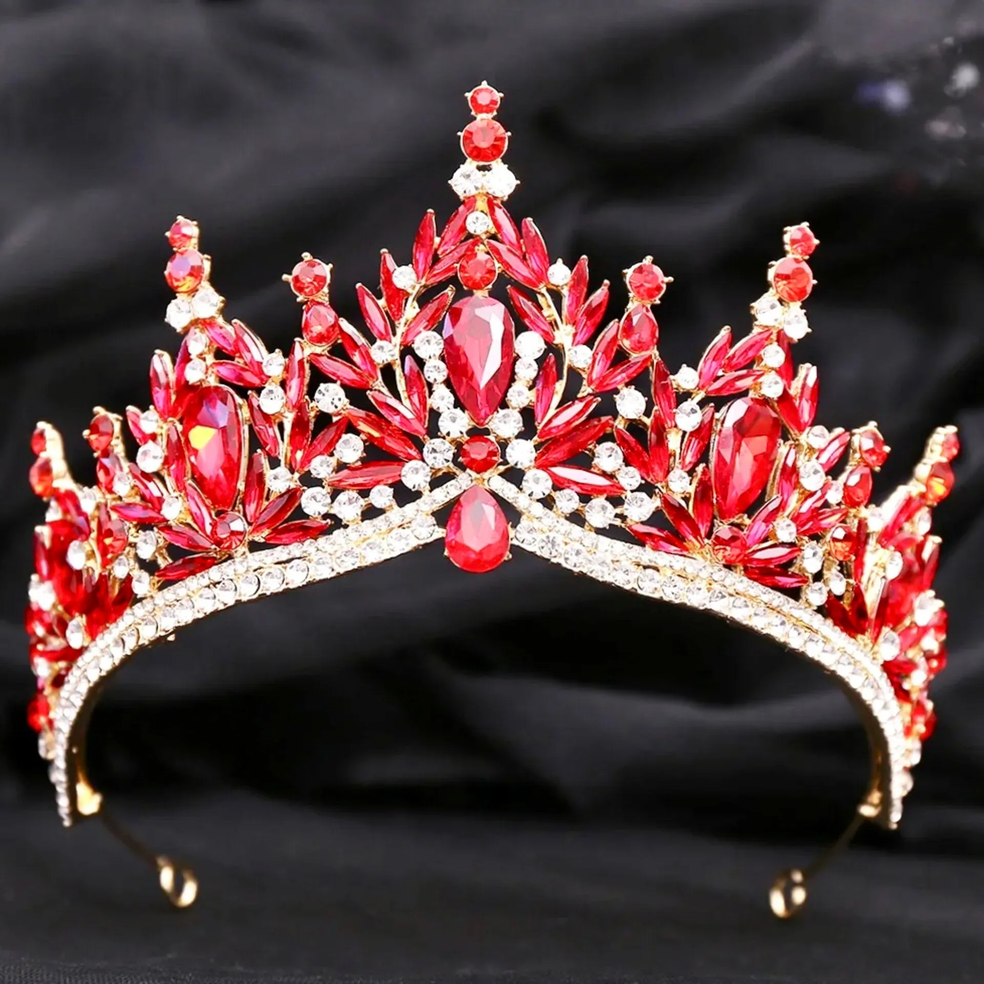 "Manohla" -  Crystal Wedding Tiara - More Colors