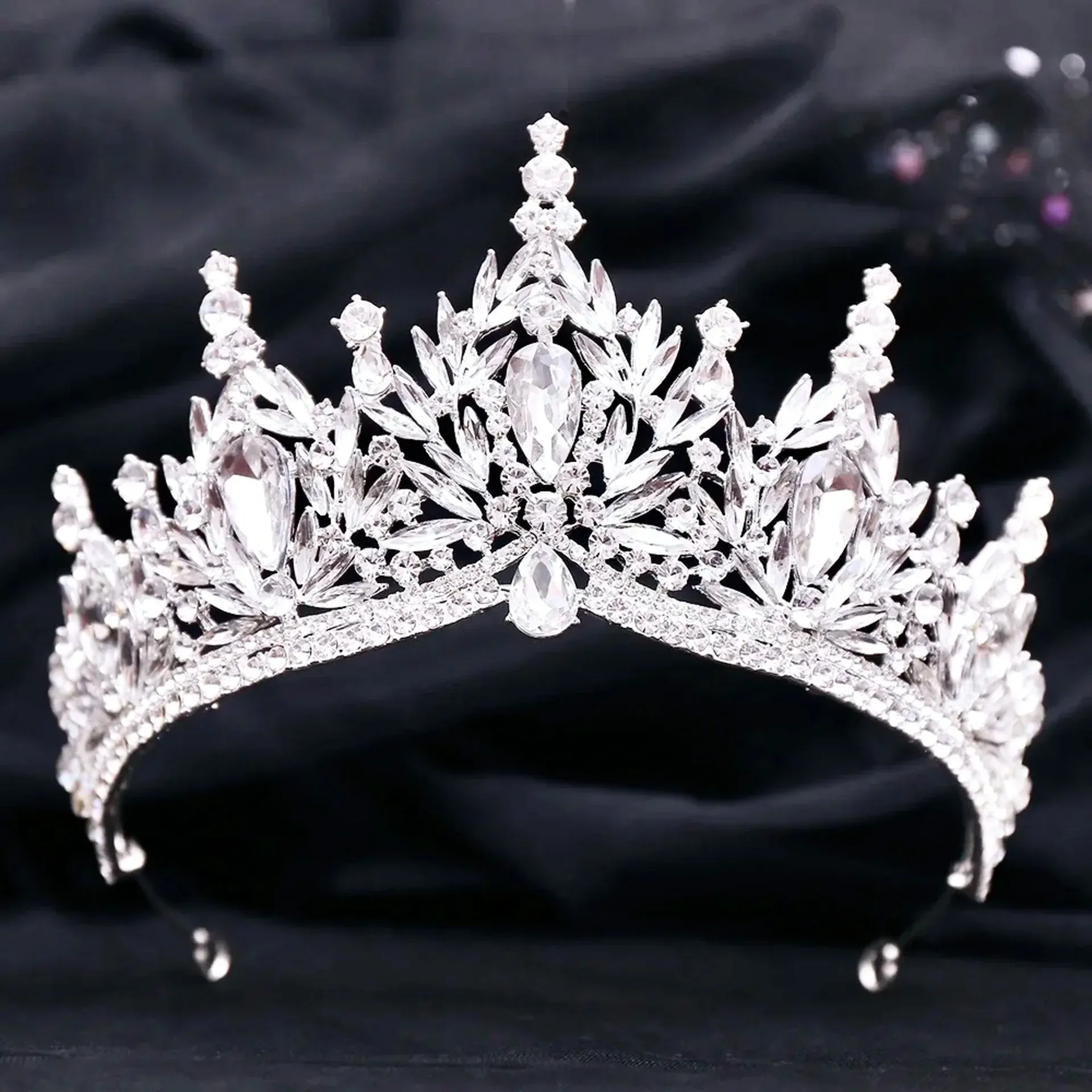 "Manohla" -  Crystal Wedding Tiara - More Colors