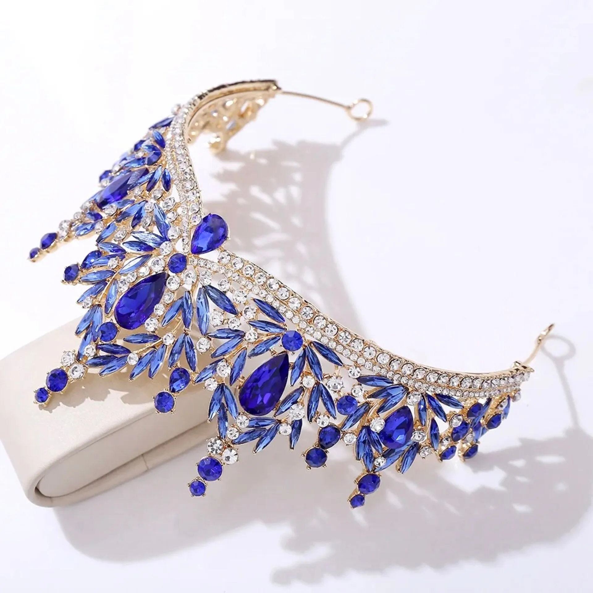 "Manohla" -  Crystal Wedding Tiara - More Colors