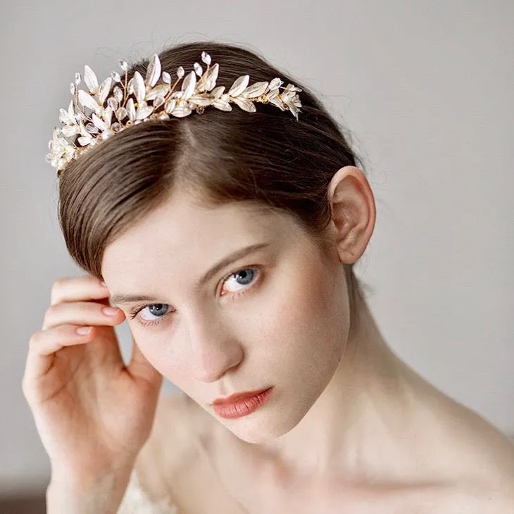 "Reverie" - Bohemian Rose Gold Bridal Tiara
