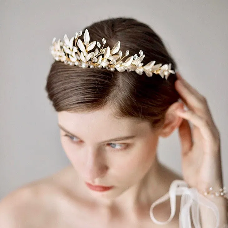 "Reverie" - Bohemian Rose Gold Bridal Tiara