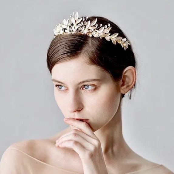 "Reverie" - Bohemian Rose Gold Bridal Tiara