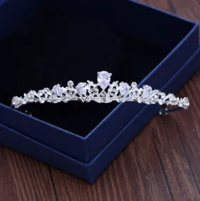 "Rochelle" - Wedding Cubic Zirconia Tiara - Available in Silver, Rose Gold and Yellow Gold