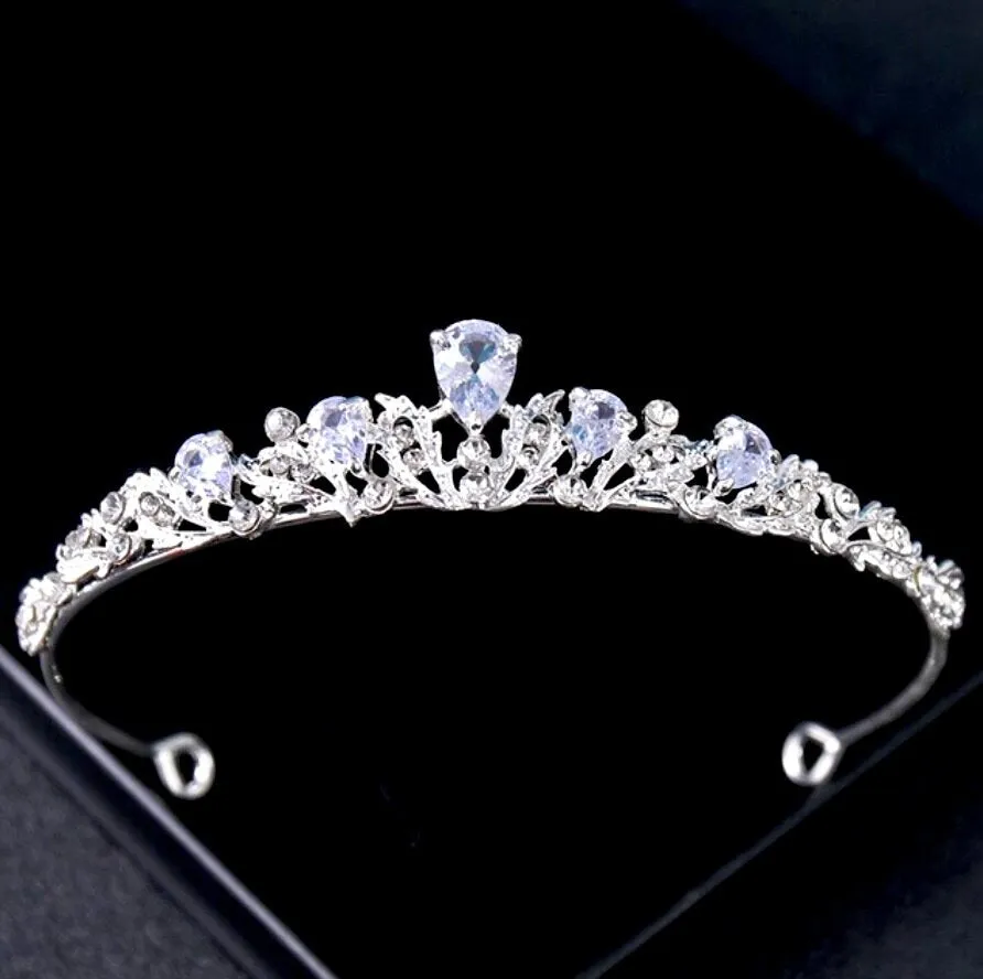 "Rochelle" - Wedding Cubic Zirconia Tiara - Available in Silver, Rose Gold and Yellow Gold