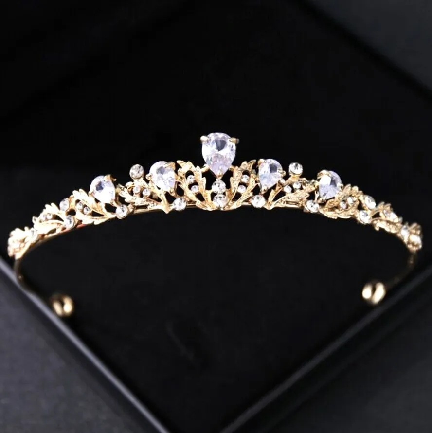 "Rochelle" - Wedding Cubic Zirconia Tiara - Available in Silver, Rose Gold and Yellow Gold