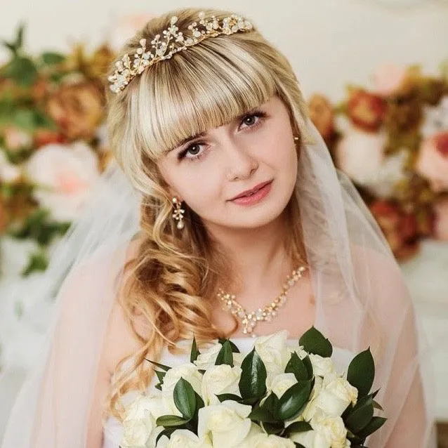 "The Fairy" - Pearl and Cubic Zirconia Bridal 3-Piece Jewelry Set With Tiara - Available in Yellow Gold and Silver