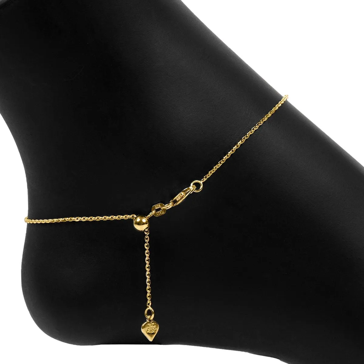 Roma Cross Charm Adjustable Anklet