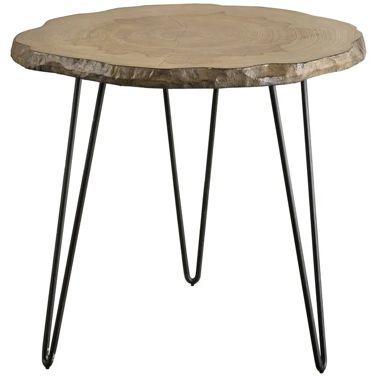Runay Wood Slab Side Table by Matthew Williams