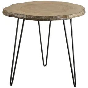 Runay Wood Slab Side Table by Matthew Williams