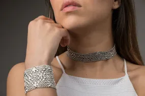 SG Liquid Metal C4-N Chrome Finish Choker by Sergio Gutierrez
