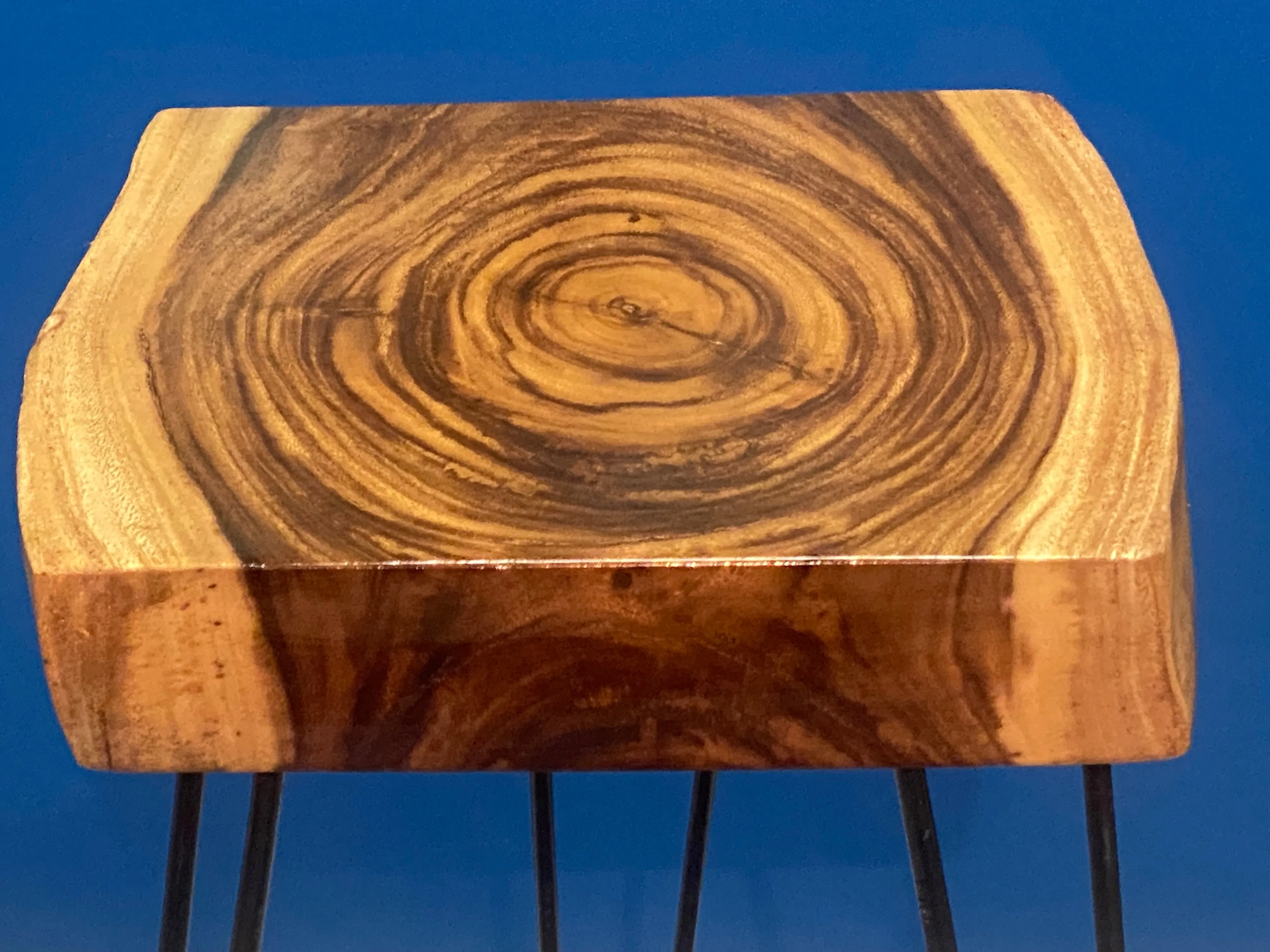 Small coffee table, Live Edge Wooden Side Table / Corner Table / Plant or book Stand Raintree Wood