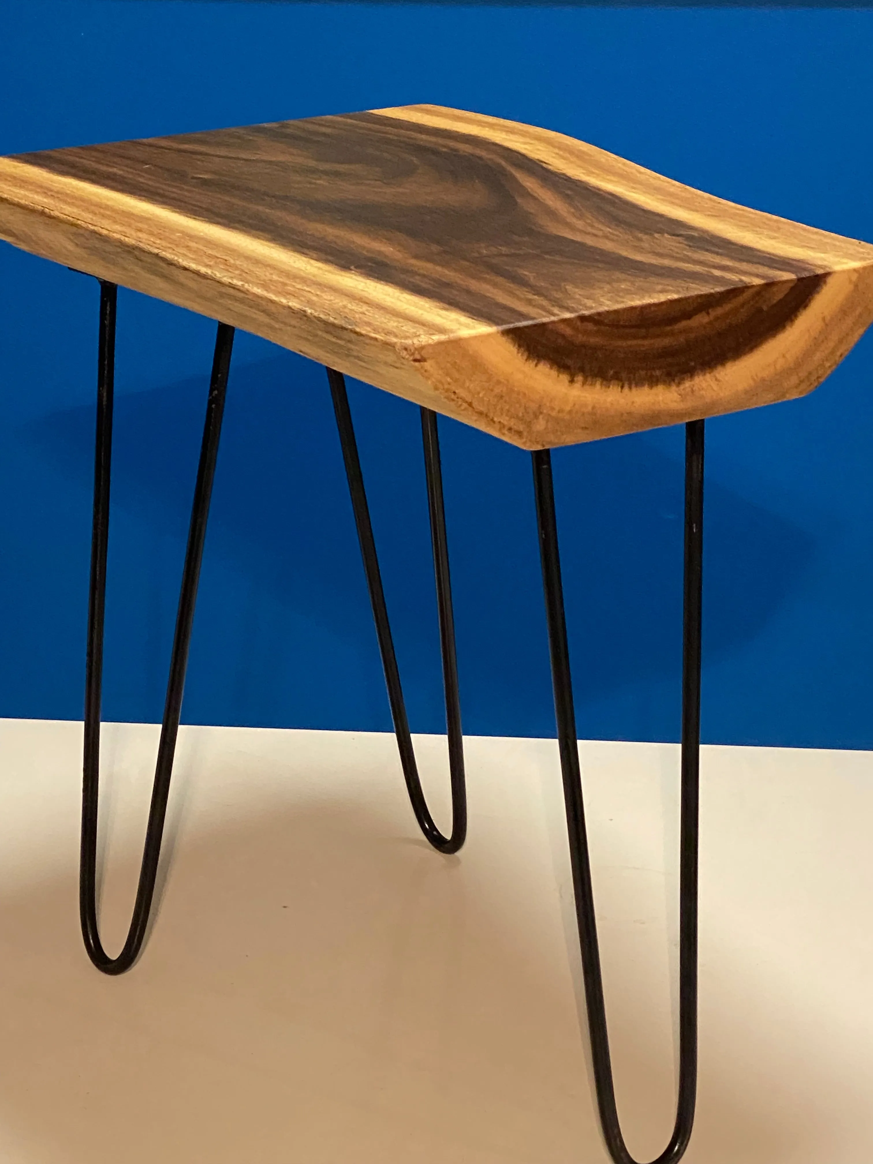 Small coffee table, Live Edge Wooden Side Table / Corner Table / Plant or book Stand Raintree Wood
