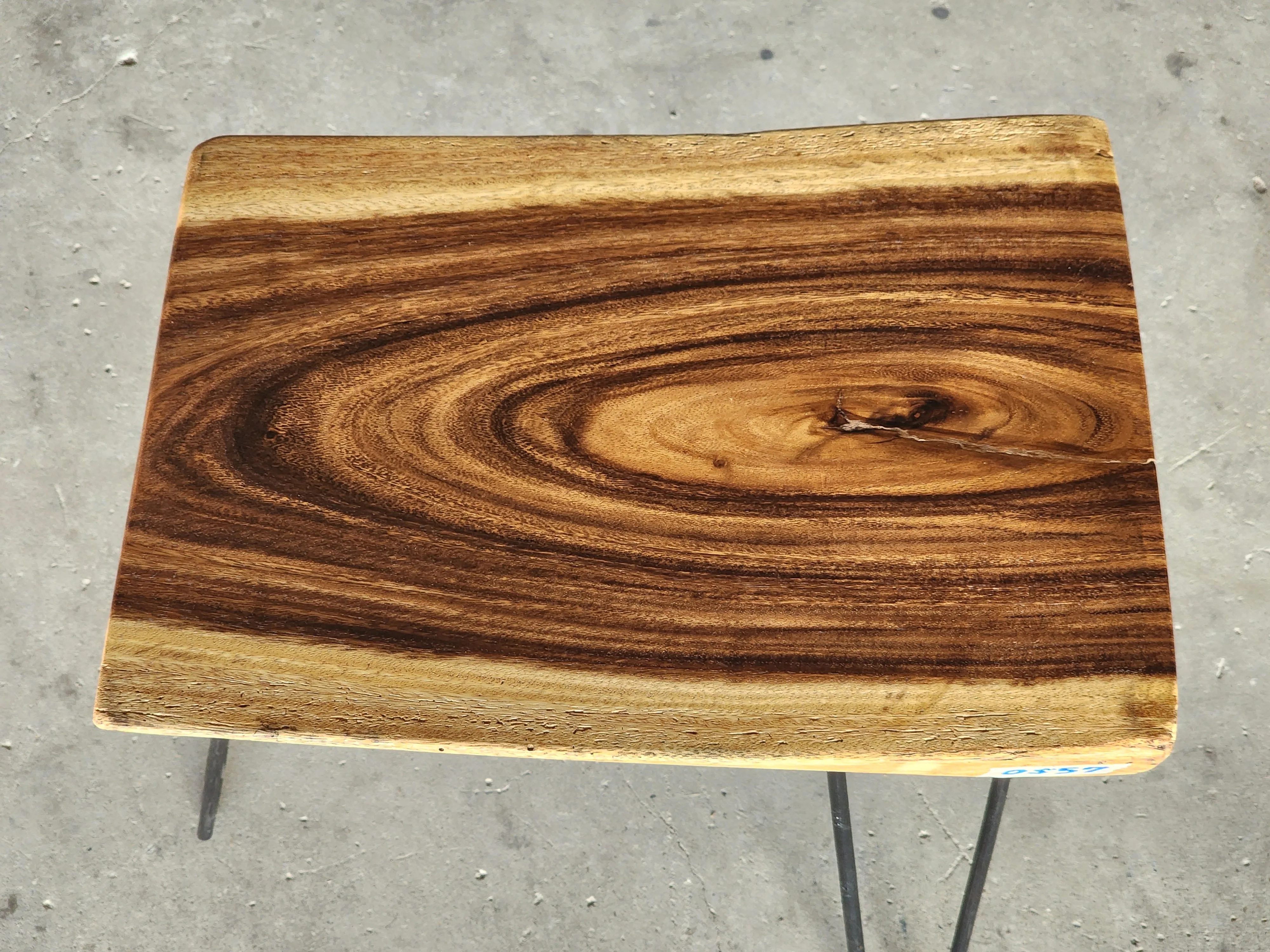Small coffee table, Live Edge Wooden Side Table / Corner Table / Plant or book Stand Raintree Wood