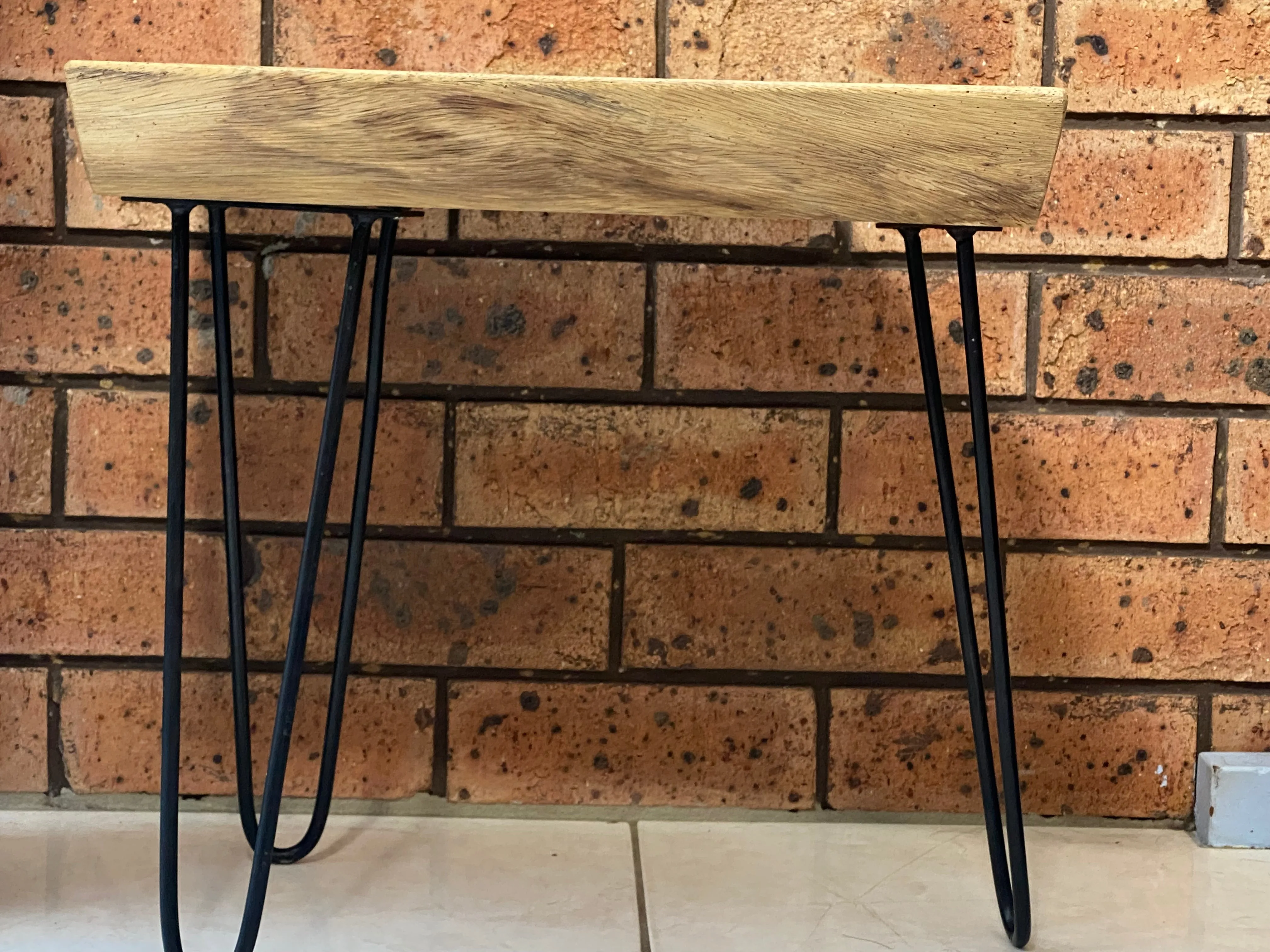 Small coffee table, Live Edge Wooden Side Table / Corner Table / Plant or book Stand Raintree Wood