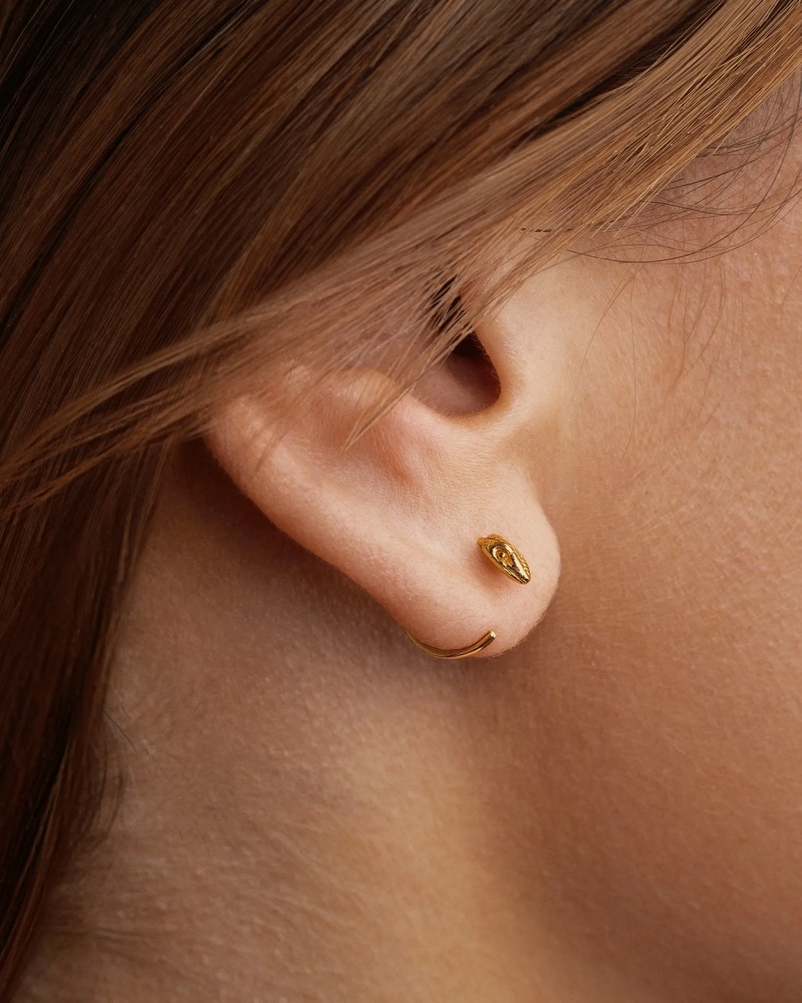 Snake Huggie Earrings