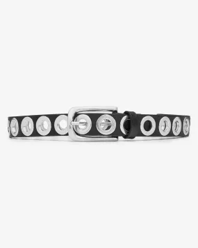 Vaquera - Women's Grommeted Necklace - (Black)