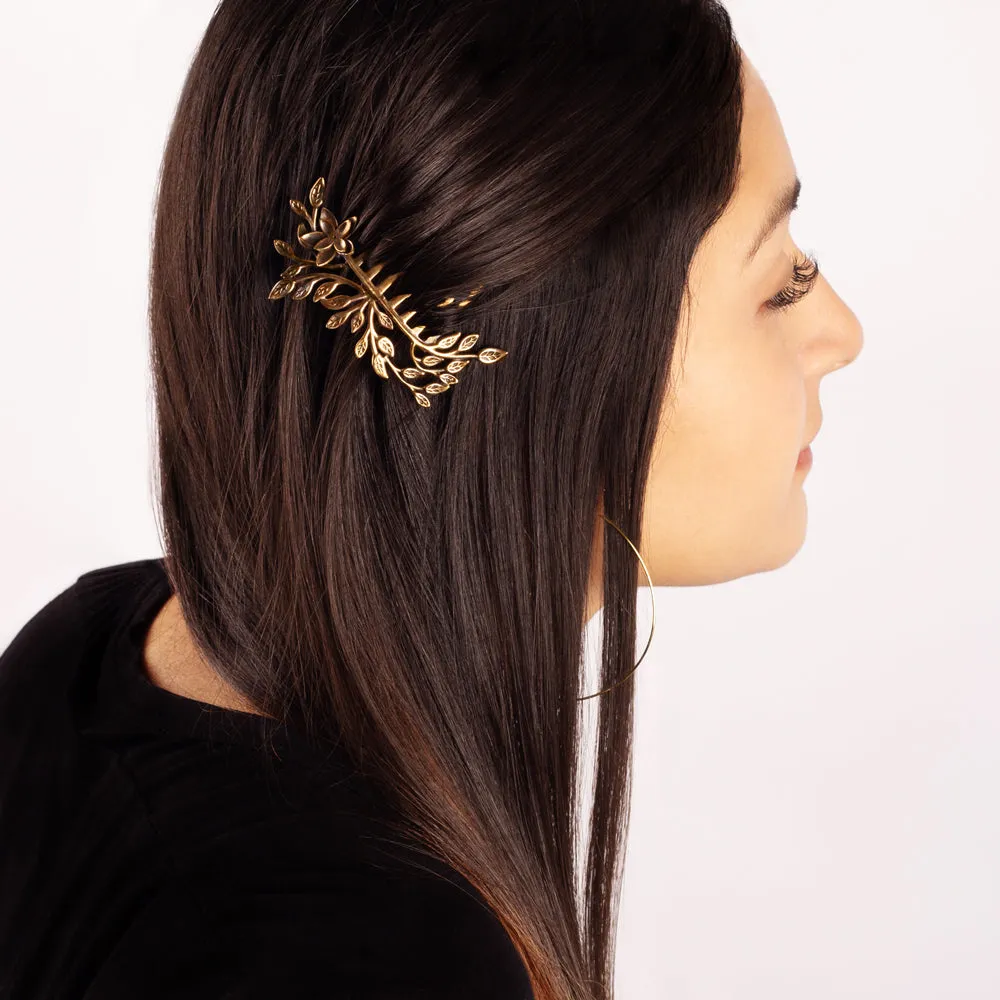 Vintage Vibe Hair Comb in Bronze