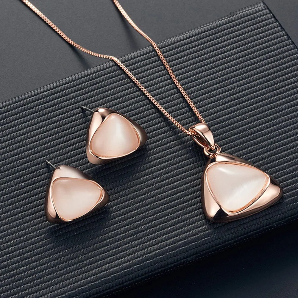 Women Faux Triangular Jewelry Set